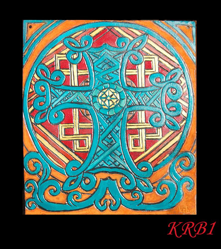 Croix arménienne turquoise